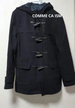 COMME CA ISM ブラック　ダッフルコート