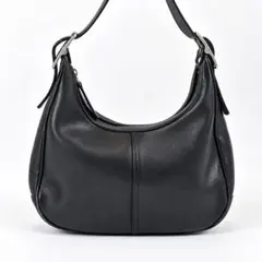 COACH エルゴ オールドコーチ ハーフムーン レザー ショルダーバッグ
