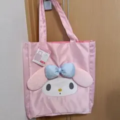 お顔厳選 フェイス形トートバッグ　ぬいぐるみ　真夜中のメロクロ マイメロディ Amazon.co.jp: [サンリオ] フェイス形トートバッグ（真夜中の