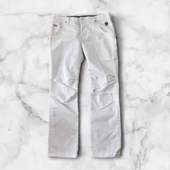 エドウィンゴルフ ストレッチ パンツ 白 L EDWIN GOLF メンズ