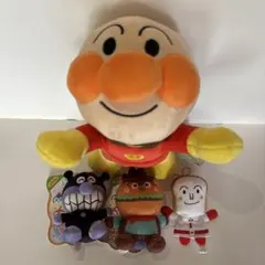 アンパンマンふわりんスマイルぬいぐるみ❣️可愛い❣️しょくぱんまんゆび人形マスコット