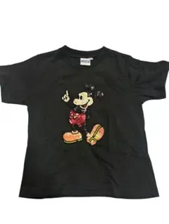 ミッキーマウス スパンコール Tシャツ 120cm
