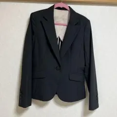 黒 ストライプ ビジネススーツジャケット