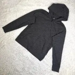 GAP ギャップ【S】フルジップパーカー フーディー 長袖 杢グレー