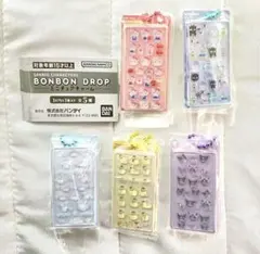 サンリオ ボンボンドロップシール ミニチュア ガチャ コンプリート コンプ 5種