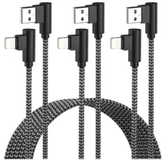 長い☝️ iPhone充電ケーブル 2メートル×3本セット　グレー