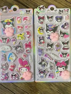 マイメロ＆クロミ 肉球ぷにぷにシール2枚セット
