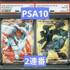 【PSA10】ポケモンカード　レシラムex ゼクロムex SR 2連番のサムネイル