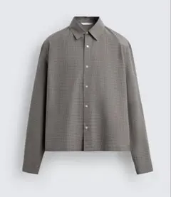 ZARA ボクシーフィットチェックシャツ