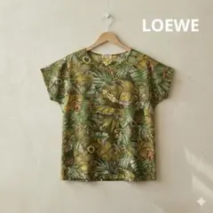 トゥモローランドコレクション アロエリーフプリント ボウタイブラウス