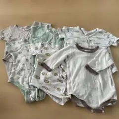 ベビー肌着　サイズ70 半袖　前開き　ロンパース　男の子