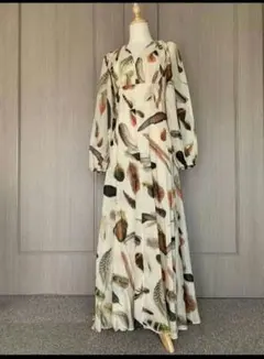 コルコバード サテンドレス 花柄サテン ワンピース 36 タグ付 上戸彩