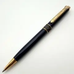 書き心地良好 バーバリー ボールペン ぺんてる チェック ゴールド × ネイビーのサムネイル