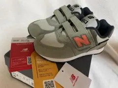 New Balance 574 スニーカー オリーブグリーン　17㎝　キッズ