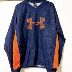 アンダーアーマー Vネック ピステ トレーニングウェア ネイビー×オレンジ