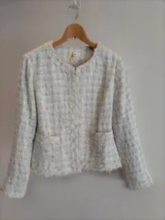 春ジャケット　ノーカラー