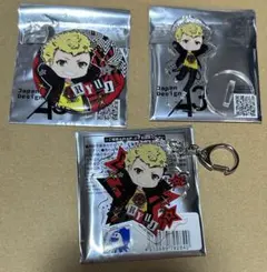 アナザーエデン ペルソナ5 当選品 坂本竜司 スカル アクリルキーホルダー ペルソナ5 主人公 ジョーカー 雨宮蓮 坂本竜司 高巻杏 ビッグ