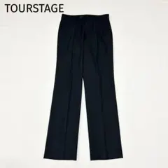 【ツアーステージ】ゴルフパンツ　79　M相当　スラックス　黒　きれいめ　スポーツのサムネイル