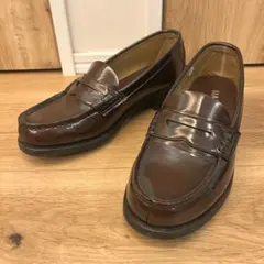 【美品】HARUTA ハルタ4505 23.5EEEブラウン コインローファーのサムネイル