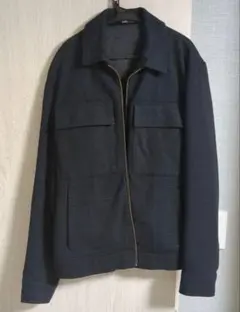 ZARA 秋冬 レーヨン混ジップジャケット M ザラ