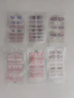 ジェルネイルシール 6セット フラワーアート