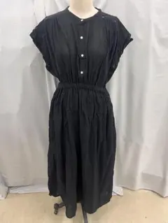 ソラ様専用】08Mab リネン100％ ピンタック半袖シャツワンピース