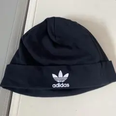 adidas ベビー帽子 黒 J80