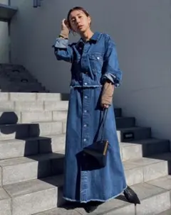 AmeriVintage デニム 4WAY DENIM DRESS COAT Ameri Vintage】 4WAY DENIM DRESS COAT Ameri VINTAGE ］4WAY