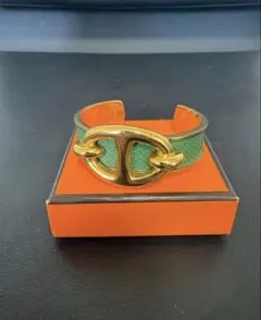 美品】HERMES ツールボックス カフ T4 シルバー バングル エルメス
