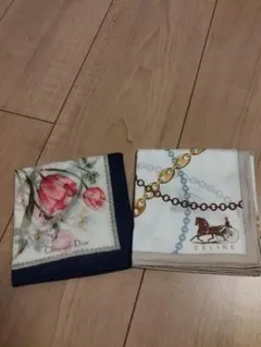 Christian Dior & CELINE ハンカチセット