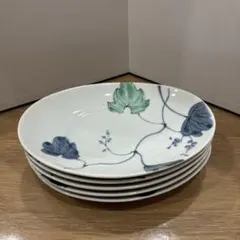 たち吉　植物柄 楕円皿 5枚セットのサムネイル