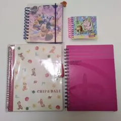ミッキー チップ＆デール トイ・ストーリー スパイラルノート4点セット
