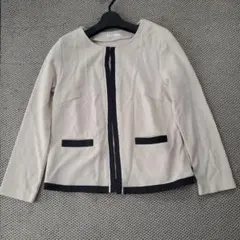 ベージュの前開きジャケット サイズ38