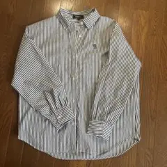 長袖ストライプシャツ　Ｌサイズ