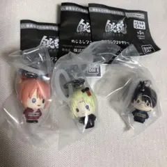 3個セット　銀魂　吉原大炎上　めじるしアクセサリー　神楽　月詠　新八　ガチャ