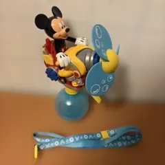 ミッキーマウス 飛行機型キャラクターグッズ ストラップ付き　水鉄砲　ファン