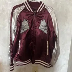 OBORO 朧 スカジャン 和柄 狼 刺繍 桜 月 華鳥風月