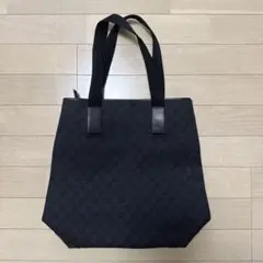 グッチ GUCCI 189669 トートバッグ GG柄キャンバス ハンド 黒 - メルカリ