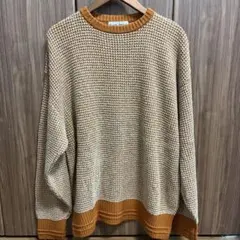 TINA JOJUN 長袖ニット ベージュ・オレンジ