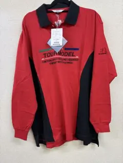 新品HONMA ホンマ ゴルフシャツ 赤黒TOUR MODEL日本製L