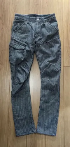 4D防風ウォームパンツストレッチ　ネイビーヒッコリー　Sサイズ