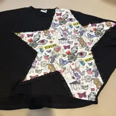 ScoLar スカラー 星型総柄切り替え カットソー