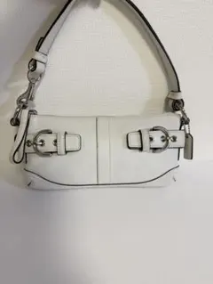 COACH コーチ ショルダーバッグ ハンドバッグ 美品 ホワイト