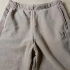 即完人気ベージュ表記L♪裾調整 needles ユニクロ　フリースワイドパンツ