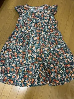 3Lシーイン夏半袖膝丈ワンピース