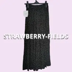 (新品未使用) STRAWBERRY-FIELDS 水玉プリーツスカート