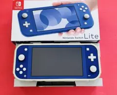 【美品】　Nintendo Switch Lite ブルー　あつ森カバー付き