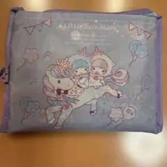 新品　リトルツインスターズ エコバッグ 50周年記念　紫　ラベンダー