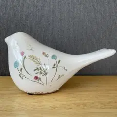【鳥のオブジェ】陶器　置物 シャビーシック　ヴィヴィアンのサムネイル
