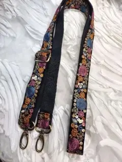 特価B-53インド刺繍リボン※ショルダーストラップ　スマホストラップ　送料込み